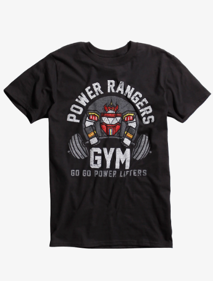 power rangers workout shirt